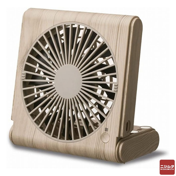 ドウシシャ 【新品・外箱に少々難あり】　スリムコンパクトファンMulti ナチュラルウッド FSY-1091U N ファン 扇風機 コンパクト