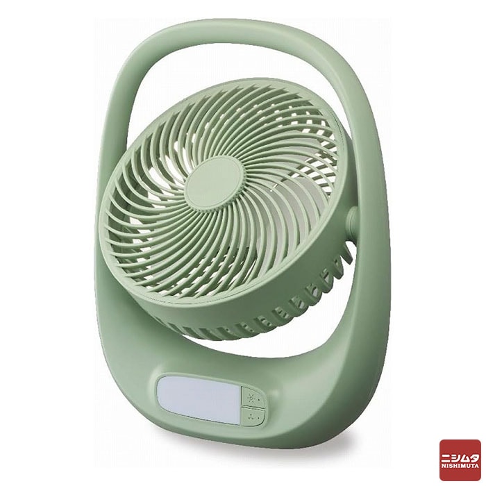 ドウシシャ 【新品・外箱に少々難あり】　ポータブルファン FBZ-160B GR ファン 扇風機 コンパクト