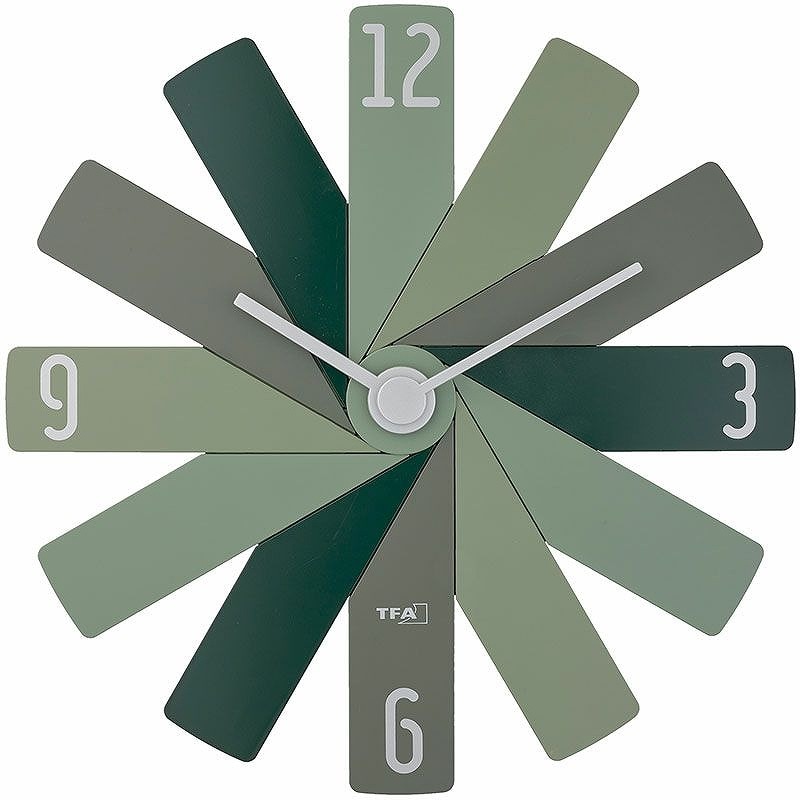 ノア精密 壁掛け時計 CLOCK IN THE BOX グリーン W-815 GR-Z
