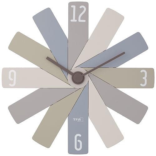 ノア精密 壁掛け時計 CLOCK IN THE BOX グレー W-815 GY-Z