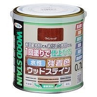 アサヒペン 水性強着色 ウッドステイン ワインレッド 0.7L