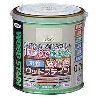 アサヒペン 水性強着色 ウッドステイン ホワイト 0.7L