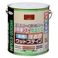 アサヒペン 水性強着色 ウッドステイン マホガニー 3L