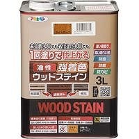アサヒペン 油性強着色 ウッドステイン　ライトオーク 3L
