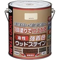 アサヒペン 油性強着色 ウッドステイン　ホワイト 1.6L