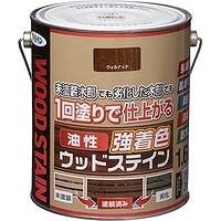 アサヒペン 油性強着色 ウッドステイン　ウォルナット 1.6L