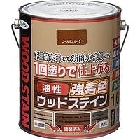 アサヒペン 油性強着色 ウッドステイン　ゴールデンオーク 1.6L
