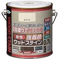 アサヒペン 油性強着色 ウッドステイン　ホワイト 0.7L