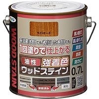 アサヒペン 油性強着色 ウッドステイン　ライトオーク 0.7L