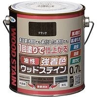 アサヒペン 油性強着色 ウッドステイン　ブラック 0.7L