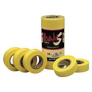 カモ井 車両・塗装用 マスキングテープ カブキS 15mm×18m RJ-7 8巻入