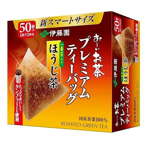 伊藤園 お～いお茶 プレミアムティーバッグ 一番茶入りほうじ茶 50袋