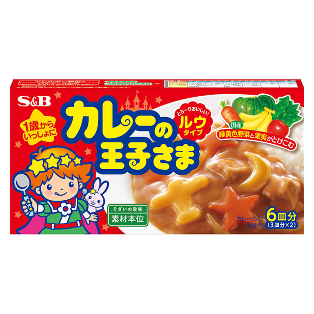 エスビー S&B カレーの王子さまルウタイプ 80g