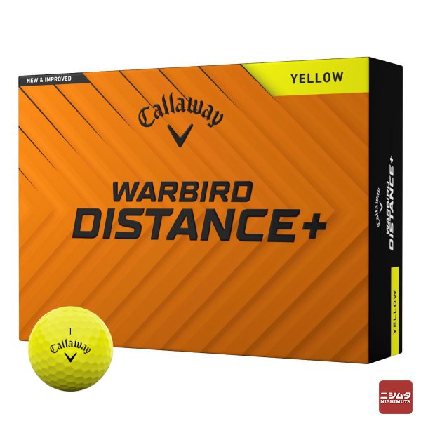 キャロウェイ(Callaway)　WARBIRD DISTANCE 25　1ダース(12個入り)　イエロー　ゴルフボール
