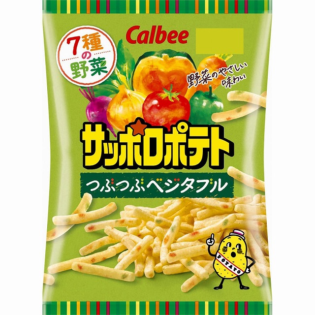 カルビー　サッポロポテト　つぶつぶベジタブル　72g