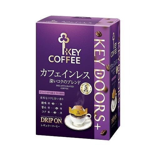 キーコーヒー ドリップオンカフェインレスコーヒー 5P