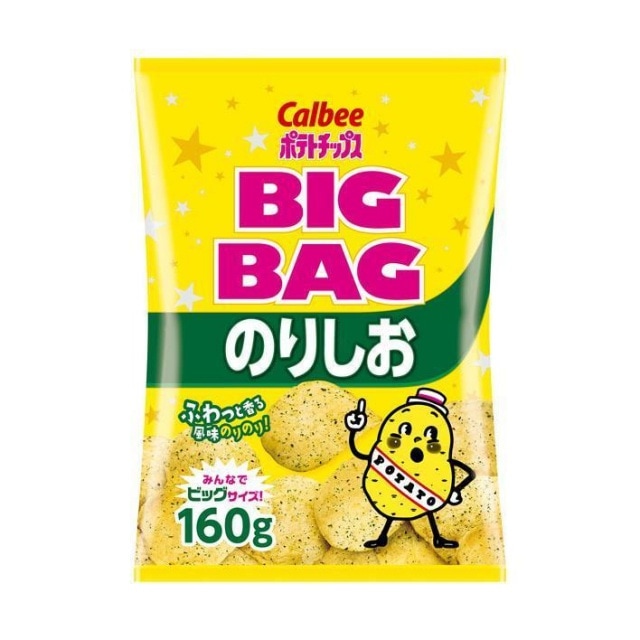 カルビー　ＢＩＧＢＡＧ　ポテトチップス　のりしお　160g