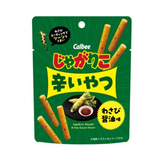 カルビー　じゃがりこ辛いやつ　わさび醤油味　38g