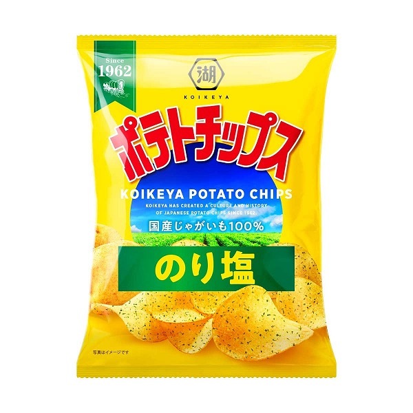 湖池屋　ポテトチップス　のり塩　55g