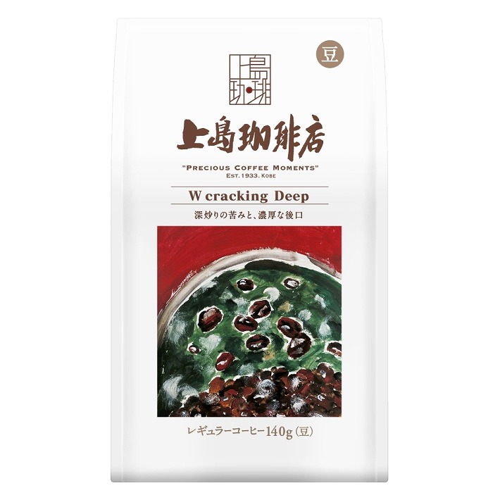 UCC 上島珈琲店 炒り豆 W cracking Deep 140g