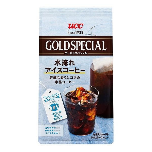 UCC ゴールドスペシャル コーヒーバッグ 水淹れアイスコーヒー 4袋