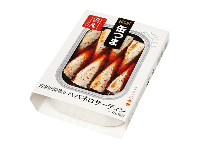 K&K 缶つま 日本近海獲り ハバネロサーディン 105g