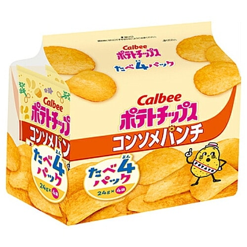 カルビー　ポテトチップス　コンソメパンチ　たべよんパック　96g（24g×4袋）
