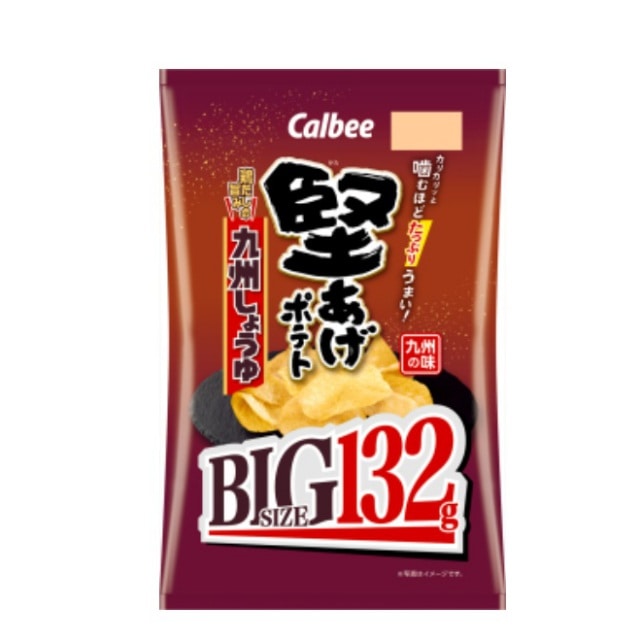 カルビー　堅あげポテト　ＢＩＧ　九州しょうゆ　132g