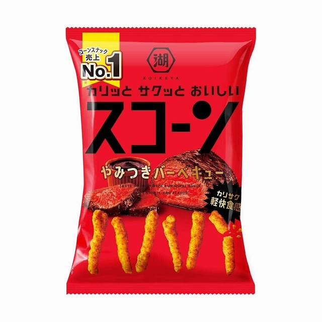 湖池屋　スコーン　やみつきバーベキュー　73g