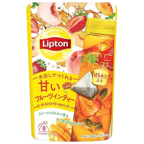 リプトン フルーツインティー ピーチ・ストロベリー ティーバック 8p