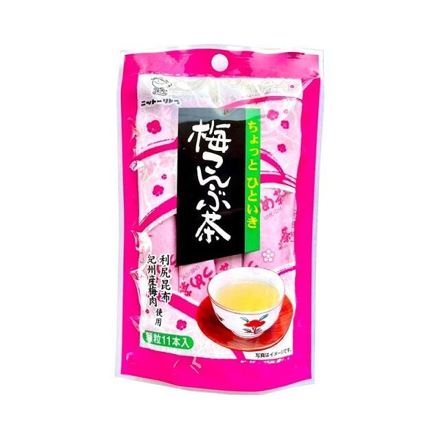 日東食品工業 顆粒梅こんぶ茶 2gx11本