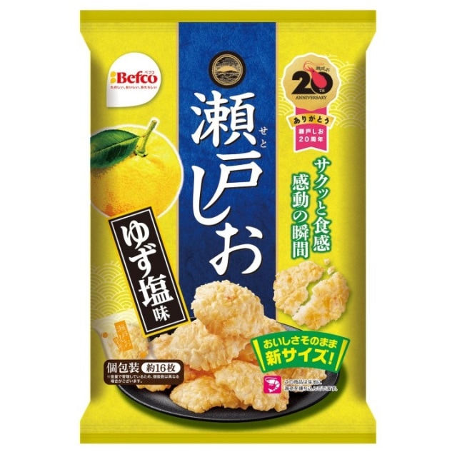 栗山米菓　瀬戸しお　ゆず塩味　76g