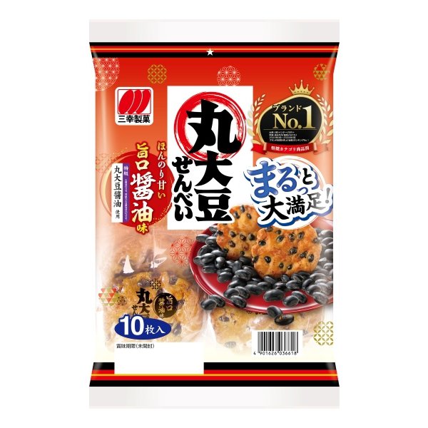 三幸製菓　丸大豆せんべい　旨口醤油味　10枚