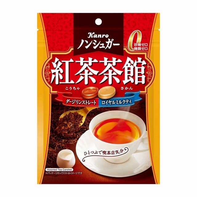 カンロ　ノンシュガー紅茶茶館　72g　キャンディ