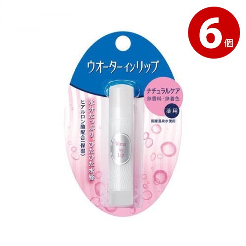 【ネコポス対応】ファイントゥディ ウォーターインリップ　薬用スティック ＮＦ ｆ 3.5g 　6個　医薬部外品
