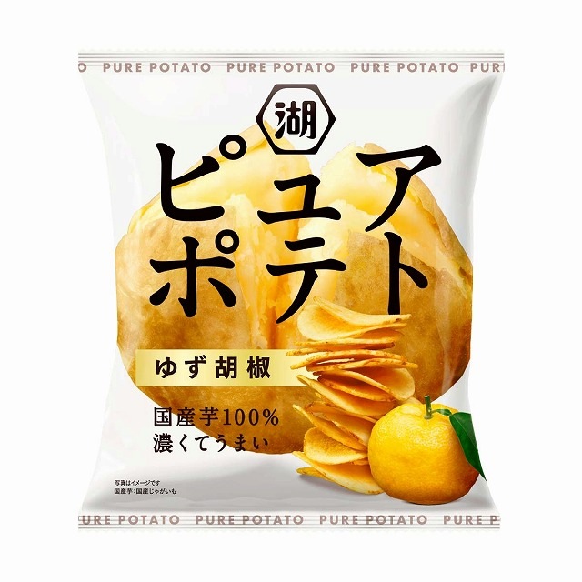 湖池屋　ピュアポテト　ゆず胡椒　52g　お菓子　ポテトチップス