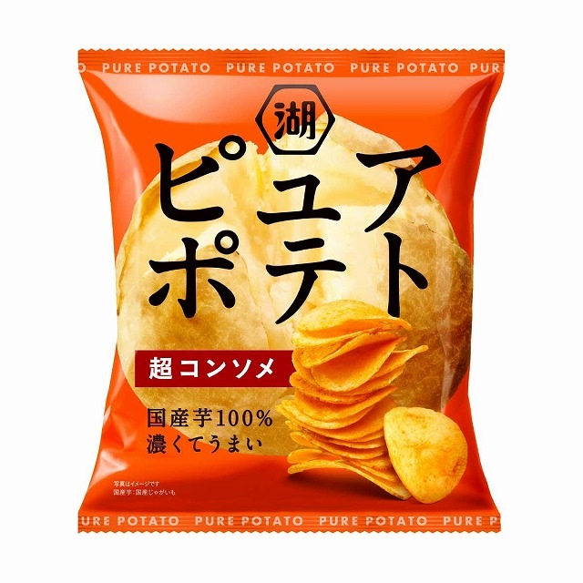 湖池屋　ピュアポテト　超コンソメ　52g　お菓子　ポテトチップス