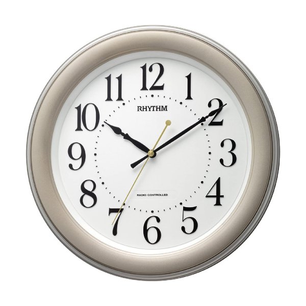 リズム(RHYTHM)　電波時計　掛け時計　フィットウェーブ563　8MY563SR18【ｍ特】