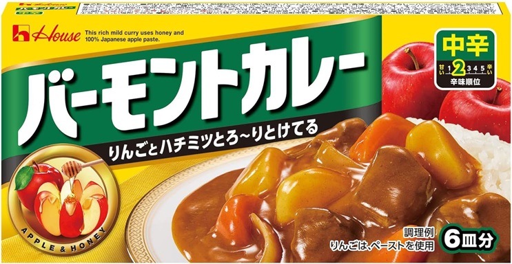ハウス食品 House バーモントカレー 中辛 115g