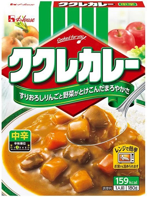 ハウス食品 House ククレカレー 中辛 180g
