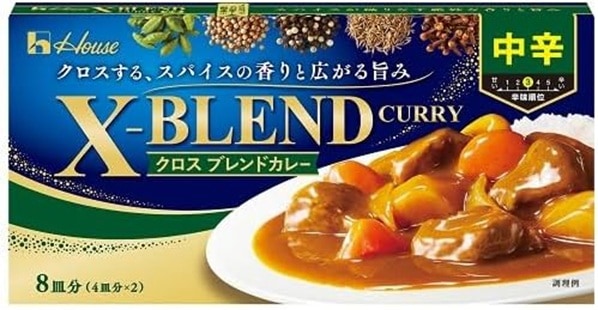 ハウス食品 House クロスブレンドカレー中辛 140g