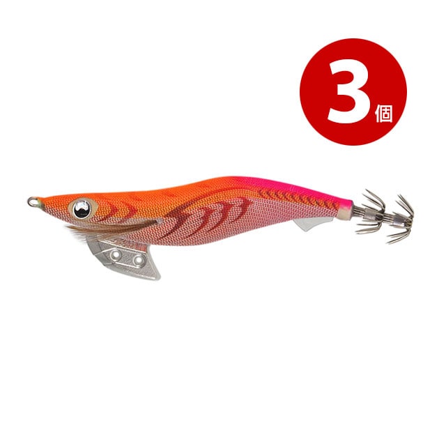 【ネコポス対応 2】ヤマシタ　エギ王K　3．0　004　3個　カクテルオレンジ