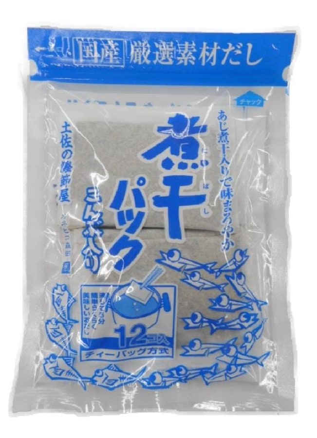 森田鰹節　土佐の鰹節屋　煮干パック　こんぶ入り　120g10g×12袋