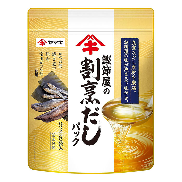 ヤマキ　鰹節屋の割烹だしパック　9g×8P