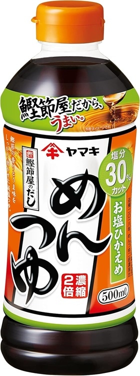 ヤマキ　お塩ひかえめめんつゆ　500ml