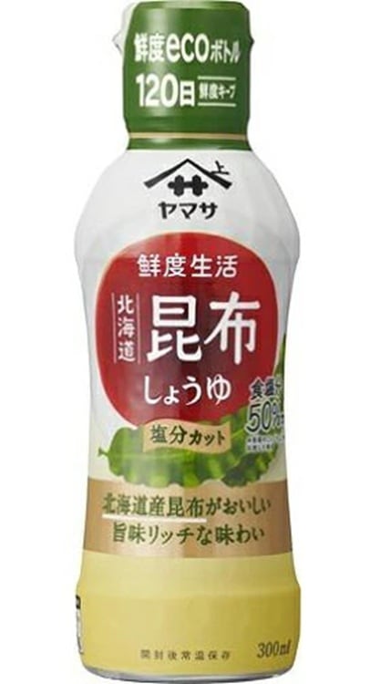 ヤマサ醤油　鮮度生活　北海道昆布しょうゆ塩分カット300ml