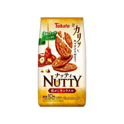 東ハト　ナッティ焦がしキャラメル　40g