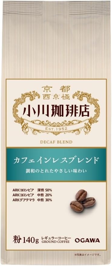小川珈琲店 カフェインレスブレンド 粉 140g