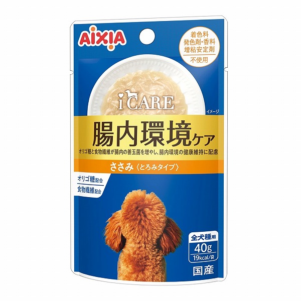 アイシア　i CARE　ドッグ腸内環境ケア　ささみ とろみタイプ　40g　犬用