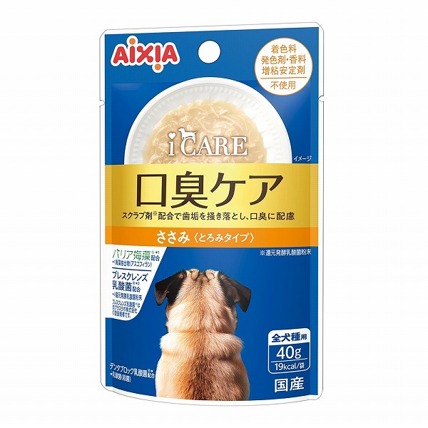 アイシア　i CARE　ドッグ口臭ケア　ささみ とろみタイプ　40g　犬用